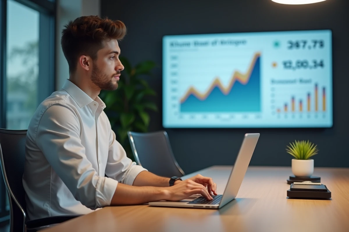 Jeune analyste au travail lors d