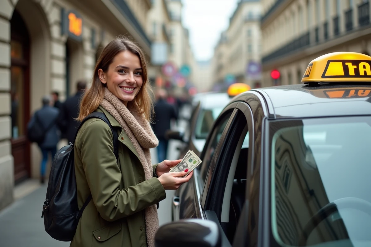 Jeune femme donnant de l